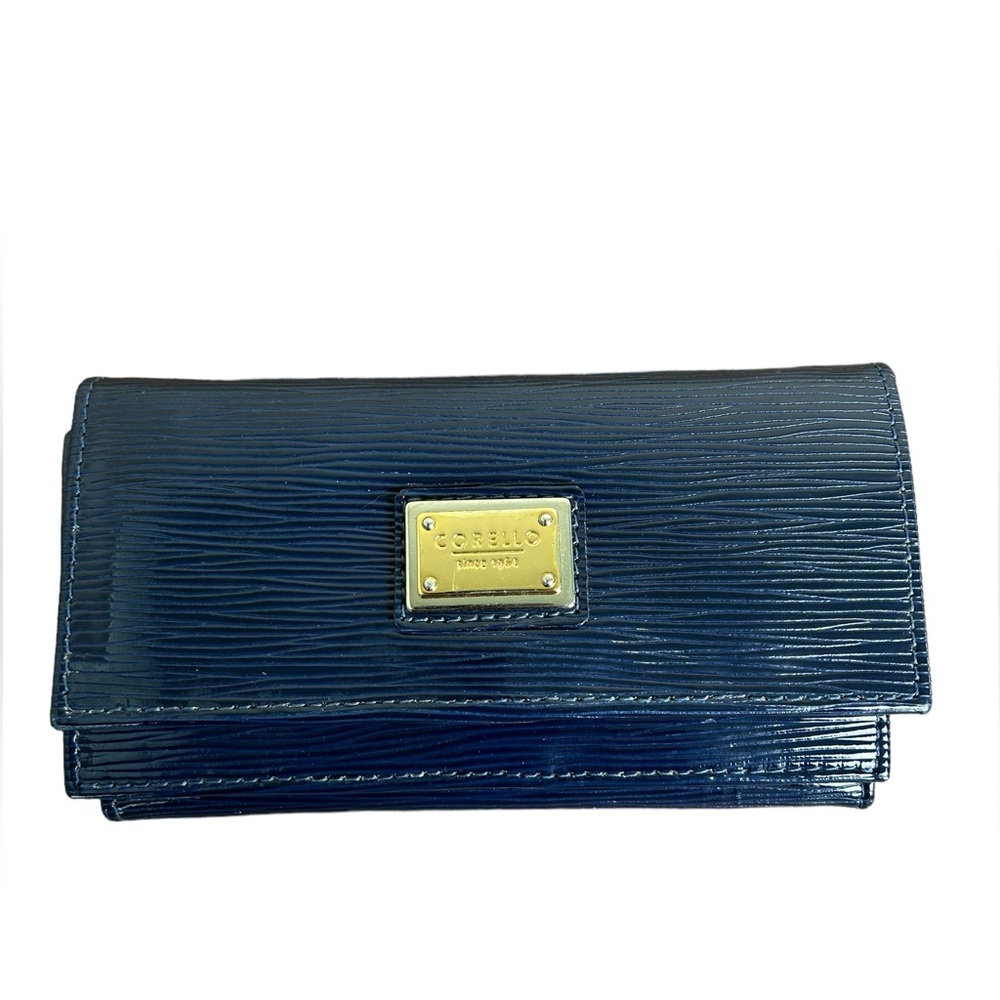Corello Navy Blue Leather Wallet